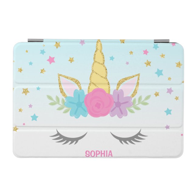 Magical Unicorn Personalized iPad Mini Cover (Horizontal)