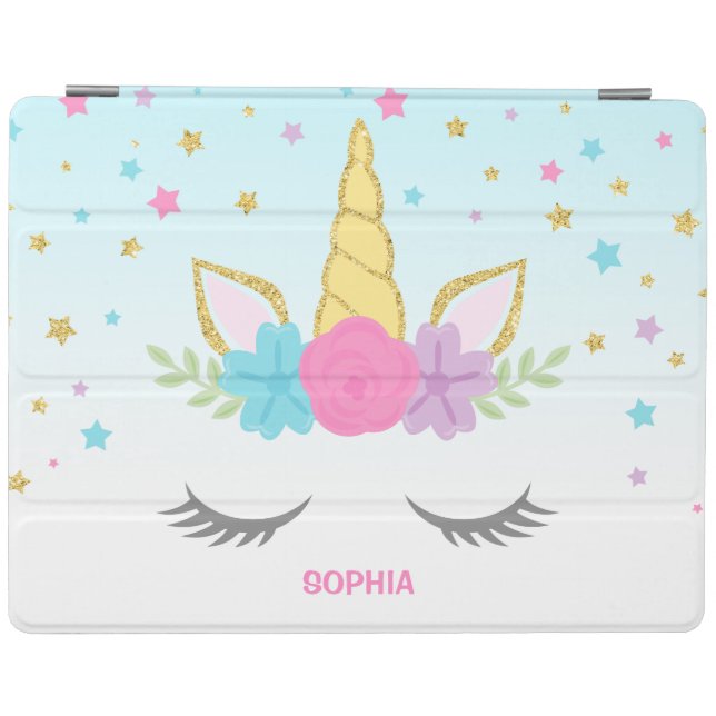 Magical Unicorn Personalized iPad Smart Cover (Horizontal)