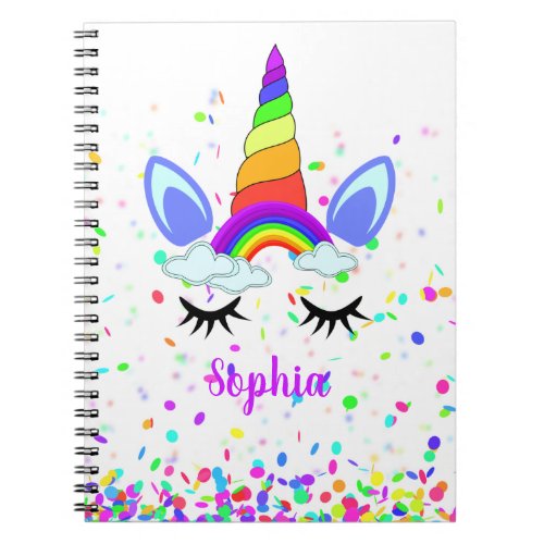 Magical Unicorn Personalized Kids Notebook