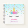 Magical Unicorn Personalized Kids Sketchbook Notebook