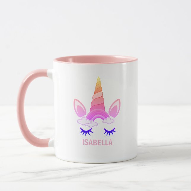 Magical Unicorn Personalized Name Mug (Left)