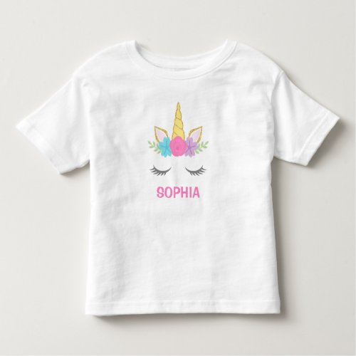 Magical Unicorn Personalized Toddler T_shirt