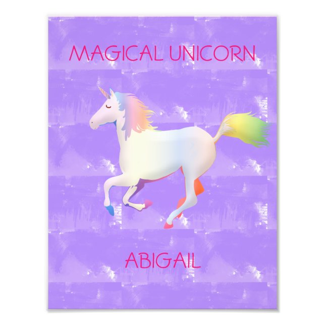 Magical Unicorn  Photo Print (Front)