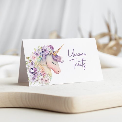 Magical Unicorn  Place Card