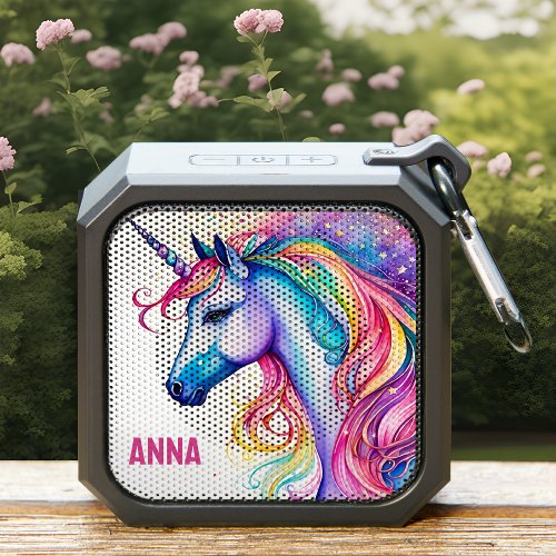 Magical Unicorn Portable Bluetooth Speaker _ Anna