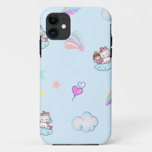 Magical Unicorn Princess rainbow pattern gradient iPhone 11 Case