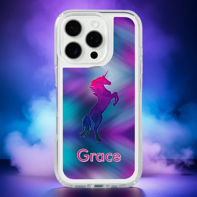 Magical Unicorn Purple Teal Pink Ombre  Speck iPhone Case (Creator Uploaded)