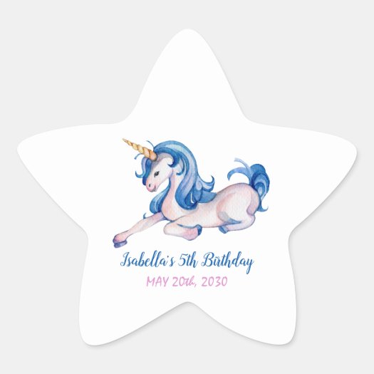 Magical Unicorn Rainbow 5th Birthday Party