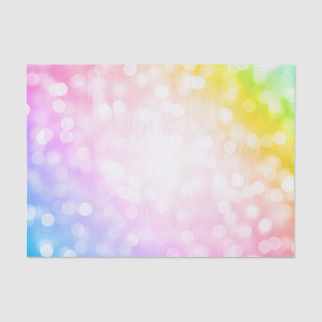 Magical Unicorn Rainbow Baby Kids Birthday Party Tissue Paper (Front)
