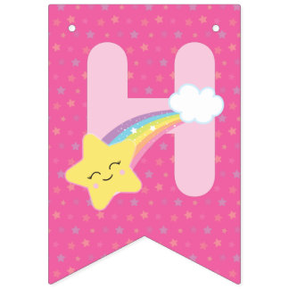 Magical Unicorn Rainbow Birthday bunting banner