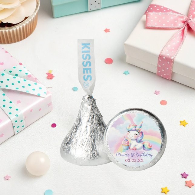 Magical Unicorn Rainbow Birthday Party  Hershey®'s Kisses® (Creator Uploaded)