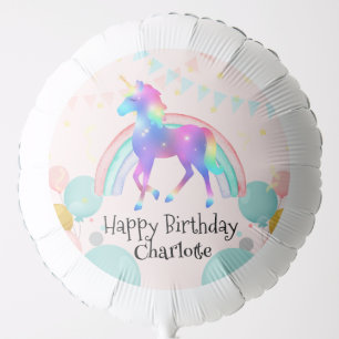Magical Unicorn rainbow gradient  birthday party  Balloon