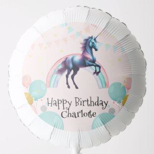 Magical Unicorn rainbow gradient  birthday party  Balloon