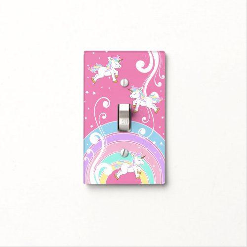 Magical Unicorn Rainbow Light Switch Cover