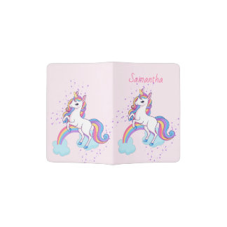 Magical Unicorn Rainbow  Passport Holder