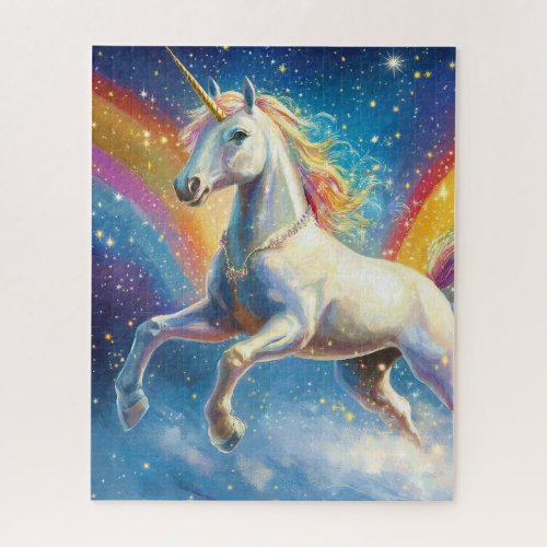 Magical Unicorn Rainbow Sparkly Puzzle