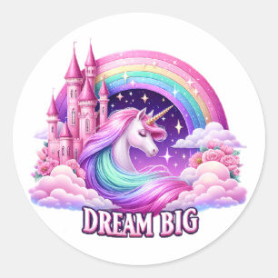 Magical Unicorn Rainbow Sticker – Whimsical Design