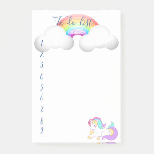 Magical Unicorn,Rainbow,To do list Post-it Notes