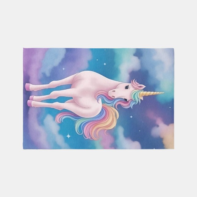 Magical Unicorn Rug for Bedroom 5x7 (Front)