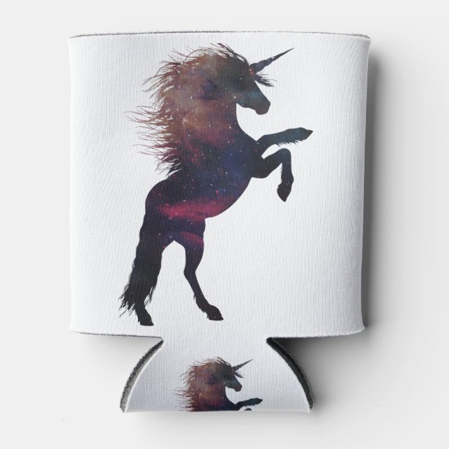 Magical Unicorn Space Nebula Can Cooler (Front)