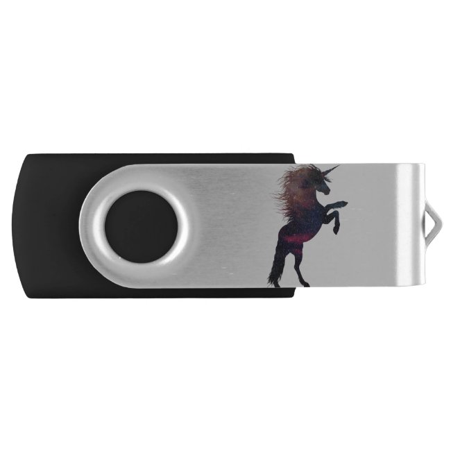 Magical Unicorn Space Nebula Flash Drive