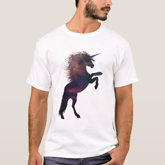 Magical Unicorn Space Nebula T-Shirt