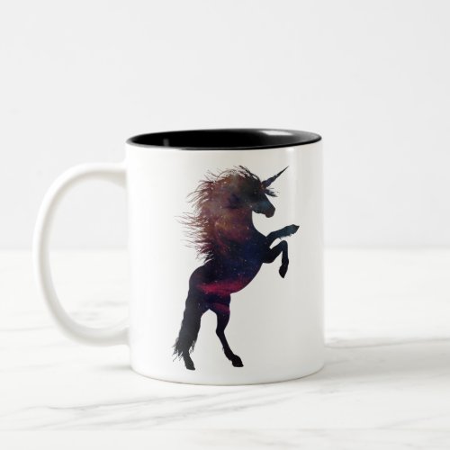 Magical Unicorn Space Nebula Two_Tone Coffee Mug