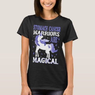 Magical Unicorn Stomach Cancer Warrior  T-Shirt