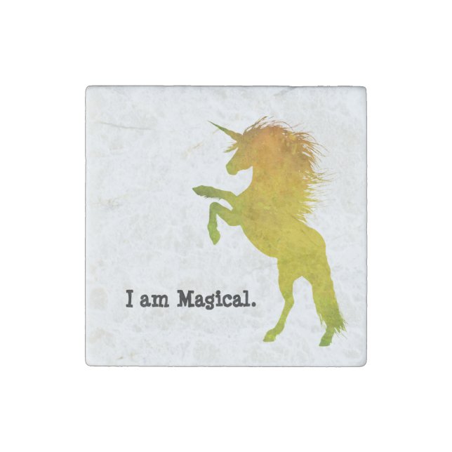 Magical Unicorn Stone Magnet (Front)