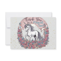 Magical Unicorn Thank You Card