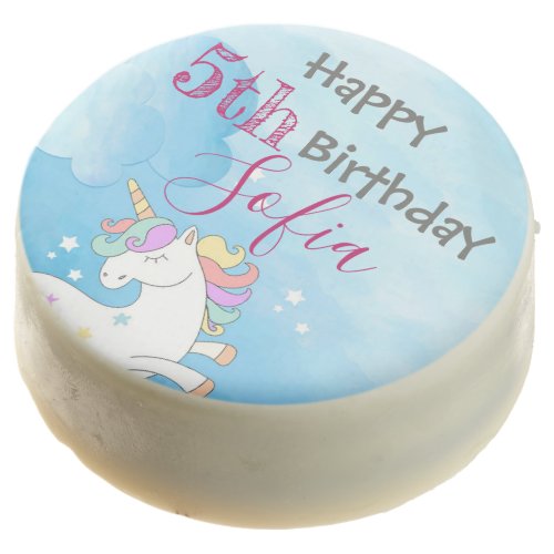 Magical Unicorn Themed Birthday Dipped Oreos