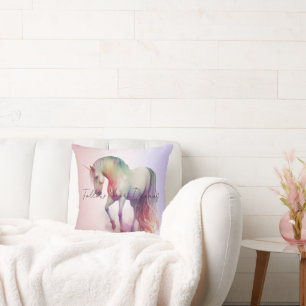 Magical Unicorn Throw Pillow