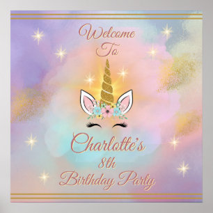 Magical Unicorn Welcome Sign   Birthday Party