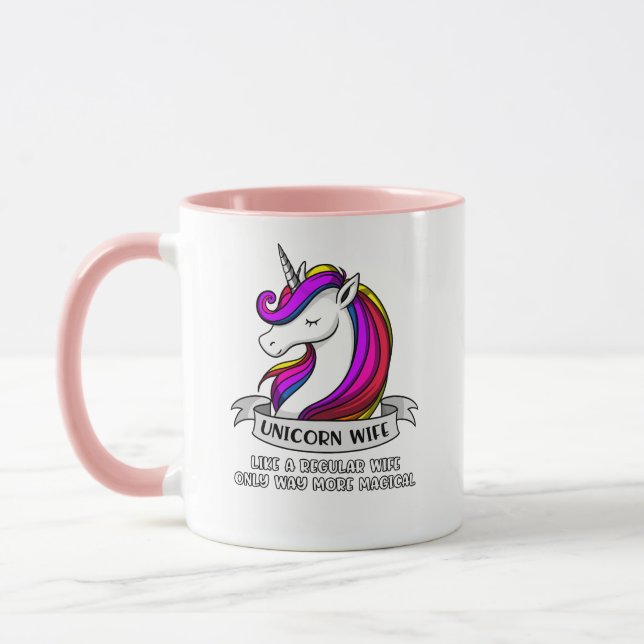 Magical Unicorn Wife Womens Mug (Left)