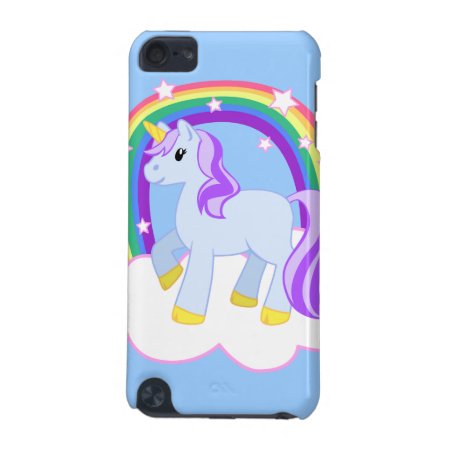 Magical Unicorn With Rainbow Ipod Touch Case