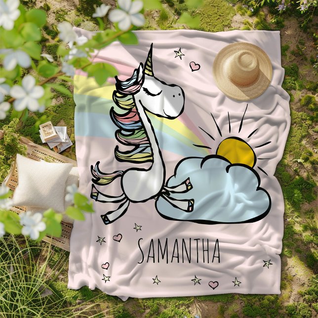 Magical Unicorns Fleece Blanket (A blanket to all magical creatures!)