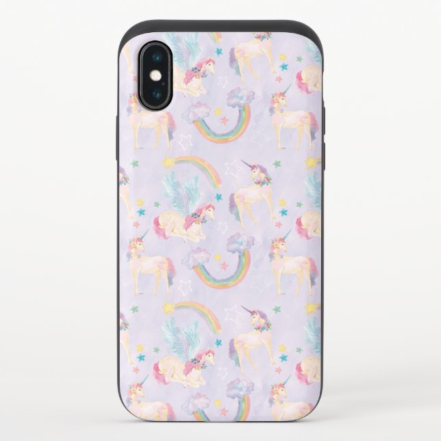 Magical Unicorns Pattern Uncommon iPhone Case (Back)