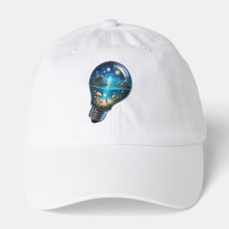 Magical Universe Inside a Light Bulb - Surreal Art Hat