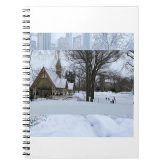 Magical Urban Snow Scene – Winter in the City Notebook