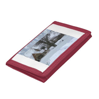 Magical Urban Snow Scene – Winter in the City Trifold Wallet
