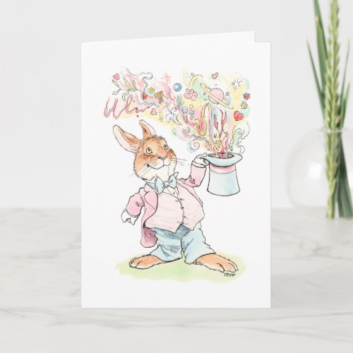 Magical Valentine Rabbit Card