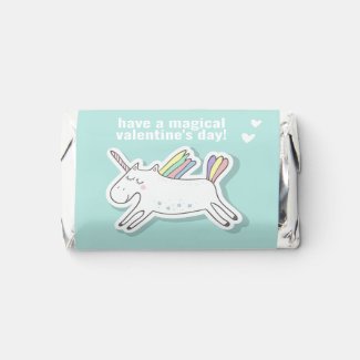 Magical Valentine's Day - Cute Kids Unicorn  Hershey's Miniatures