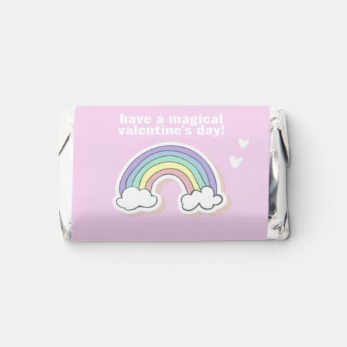 Magical Valentines Day Cute Kids Unicorn Rainbow Hersheys Miniatures