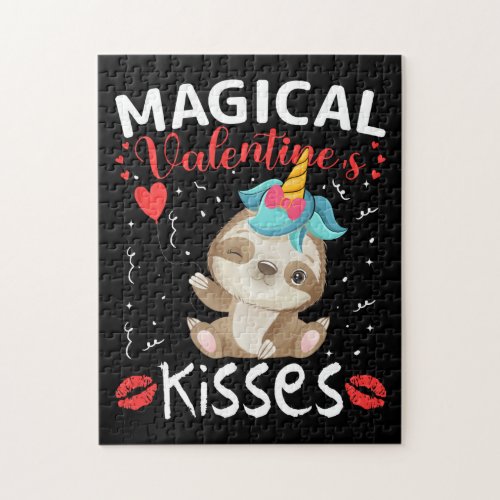 Magical Valentines Kisses Jigsaw Puzzle
