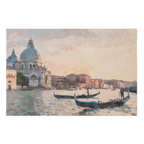 Magical Venice Italy Faux Canvas Print