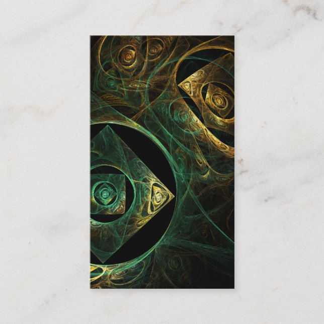Magical Vibrations Abstract Art Business Card (Front)
