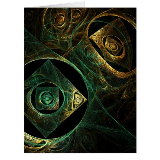 Magical Vibrations Abstract Art Cards (Front)