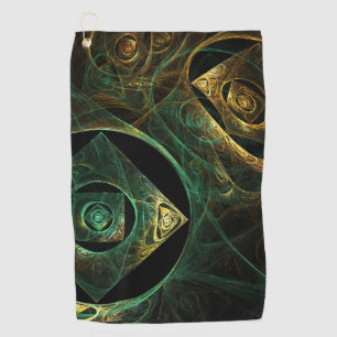 Magical Vibrations Abstract Art Golf Towel