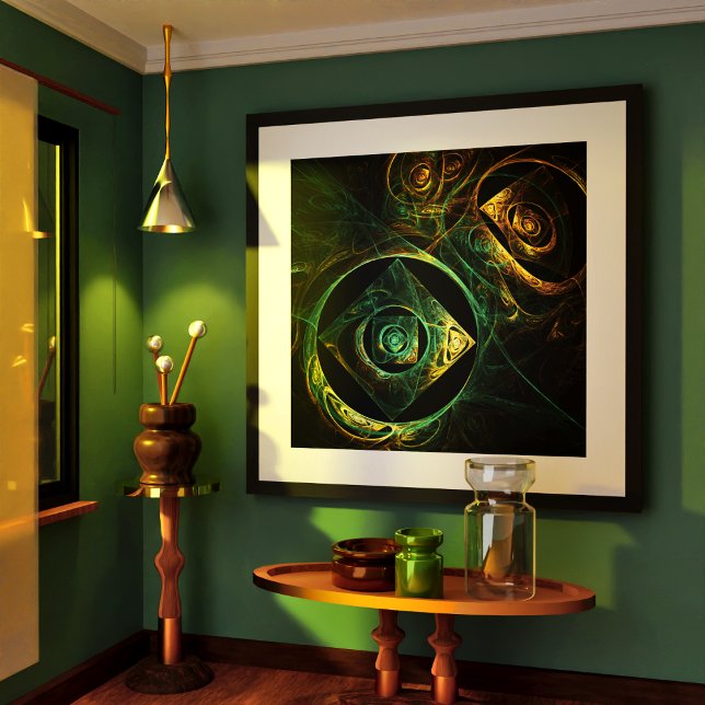 Magical Vibrations Abstract Art Poster (Magical Vibrations Abstract Art Poster)