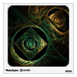 Magical Vibrations Abstract Art Square Wall Sticker